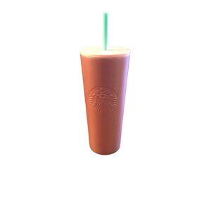 Starbucks 2019 Holiday Season Green Straw Gradient Cold Cup, Pink- 24oz